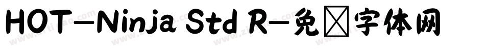 HOT-Ninja Std R字体转换